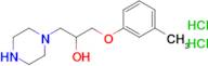 1-(Piperazin-1-yl)-3-(m-tolyloxy)propan-2-ol dihydrochloride