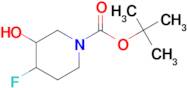 tert-Butyl 4-fluoro-3-hydroxypiperidine-1-carboxylate