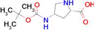 (2S,4S)-4-((tert-Butoxycarbonyl)amino)pyrrolidine-2-carboxylic acid