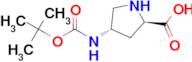 (2R,4S)-4-((tert-Butoxycarbonyl)amino)pyrrolidine-2-carboxylic acid