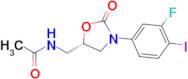 (S)-N-[3-(3-Fluoro-4-iodophenyl)-2-oxo-oxazolidin-5-ylmethyl]acetamide