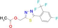 (5-(4-Fluoro-2-(trifluoromethyl)phenyl)-1,3,4-thiadiazol-2-yl)methyl acetate