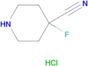 4-Fluoropiperidine-4-carbonitrile hydrochloride