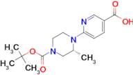 (R)-6-(4-(tert-Butoxycarbonyl)-2-methylpiperazin-1-yl)nicotinic acid