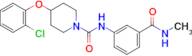 4-(2-Chlorophenoxy)-N-(3-(methylcarbamoyl)phenyl)piperidine-1-carboxamide