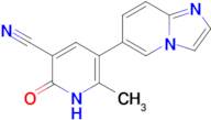 5-(Imidazo[1,2-a]pyridin-6-yl)-6-methyl-2-oxo-1,2-dihydropyridine-3-carbonitrile