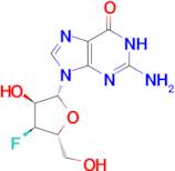 2-Amino-9-((2R,3S,4S,5R)-4-fluoro-3-hydroxy-5-(hydroxymethyl)tetrahydrofuran-2-yl)-1H-purin-6(9H)-…
