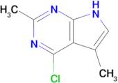 4-Chloro-2,5-dimethyl-7H-pyrrolo[2,3-d]pyrimidine