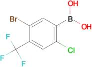 (5-Bromo-2-chloro-4-(trifluoromethyl)phenyl)boronic acid