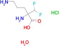 2,5-Diamino-2-(difluoromethyl)pentanoic acid hydrochloride hydrate
