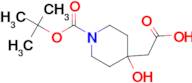 2-(1-(tert-Butoxycarbonyl)-4-hydroxypiperidin-4-yl)acetic acid