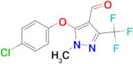 5-(4-Chlorophenoxy)-1-methyl-3-(trifluoromethyl)-1H-pyrazole-4-carbaldehyde