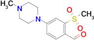 4-(4-Methylpiperazin-1-yl)-2-(methylsulfonyl)benzaldehyde