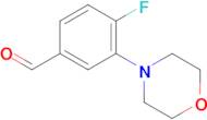 4-Fluoro-3-morpholinobenzaldehyde