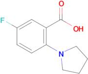 5-Fluoro-2-(pyrrolidin-1-yl)benzoic acid