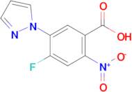 4-Fluoro-2-nitro-5-(1H-pyrazol-1-yl)benzoic acid