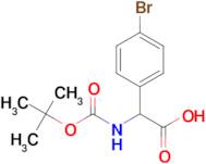 2-(4-Bromophenyl)-2-((tert-butoxycarbonyl)amino)acetic acid