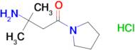 3-Amino-3-methyl-1-(pyrrolidin-1-yl)butan-1-one hydrochloride