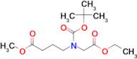 Methyl 4-((tert-butoxycarbonyl)(2-ethoxy-2-oxoethyl)amino)butanoate