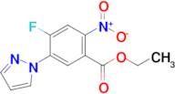 Ethyl 4-fluoro-2-nitro-5-(1H-pyrazol-1-yl)benzoate