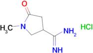 1-Methyl-5-oxopyrrolidine-3-carboximidamide hydrochloride