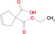 1-(Ethoxycarbonyl)cyclopent-3-enecarboxylic acid