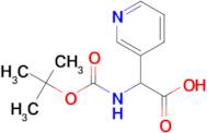 2-((tert-Butoxycarbonyl)amino)-2-(pyridin-3-yl)acetic acid