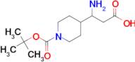 3-Amino-3-(1-(tert-butoxycarbonyl)piperidin-4-yl)propanoic acid