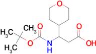 3-((tert-Butoxycarbonyl)amino)-3-(tetrahydro-2H-pyran-4-yl)propanoic acid