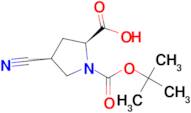 (2S,4S)-1-(tert-Butoxycarbonyl)-4-cyanopyrrolidine-2-carboxylic acid