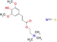 2-((3-(4-Hydroxy-2,5-dimethoxyphenyl)acryloyl)oxy)-N,N,N-trimethylethanaminium thiocyanate