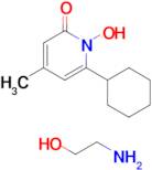 6-Cyclohexyl-1-hydroxy-4-methylpyridin-2(1H)-one compound with 2-aminoethanol (1:1)