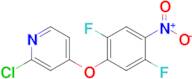 2-Chloro-4-(2,5-difluoro-4-nitrophenoxy)pyridine