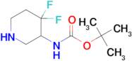 tert-Butyl (4,4-difluoropiperidin-3-yl)carbamate