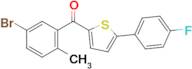 (5-Bromo-2-methylphenyl)(5-(4-fluorophenyl)thiophen-2-yl)methanone