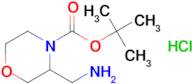 tert-Butyl 3-(aminomethyl)morpholine-4-carboxylate hydrochloride