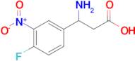 3-Amino-3-(4-fluoro-3-nitrophenyl)propanoic acid