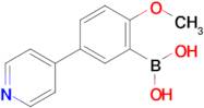 (2-Methoxy-5-(pyridin-4-yl)phenyl)boronic acid