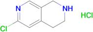 6-Chloro-1,2,3,4-tetrahydro-2,7-naphthyridine hydrochloride