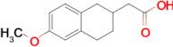 2-(6-Methoxy-1,2,3,4-tetrahydronaphthalen-2-yl)acetic acid