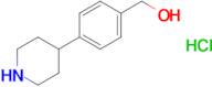 (4-(Piperidin-4-yl)phenyl)methanol hydrochloride