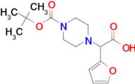 2-(4-(tert-Butoxycarbonyl)piperazin-1-yl)-2-(furan-2-yl)acetic acid