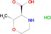 trans-2-Methylmorpholine-3-carboxylic acid hydrochloride