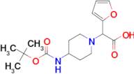 2-(4-((tert-Butoxycarbonyl)amino)piperidin-1-yl)-2-(furan-2-yl)acetic acid