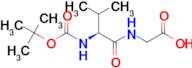 (S)-2-(2-((tert-Butoxycarbonyl)amino)-3-methylbutanamido)acetic acid