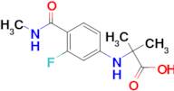 2-((3-Fluoro-4-(methylcarbamoyl)phenyl)amino)-2-methylpropanoic acid