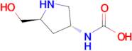 ((3R,5S)-5-(Hydroxymethyl)pyrrolidin-3-yl)carbamic acid