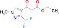 Ethyl 3-(3-(difluoromethyl)-1-methyl-1H-pyrazol-4-yl)-3-oxopropanoate