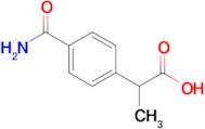 2-(4-Carbamoylphenyl)propanoic acid