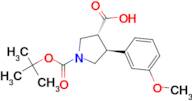 (3R,4S)-1-(tert-Butoxycarbonyl)-4-(3-methoxyphenyl)pyrrolidine-3-carboxylic acid